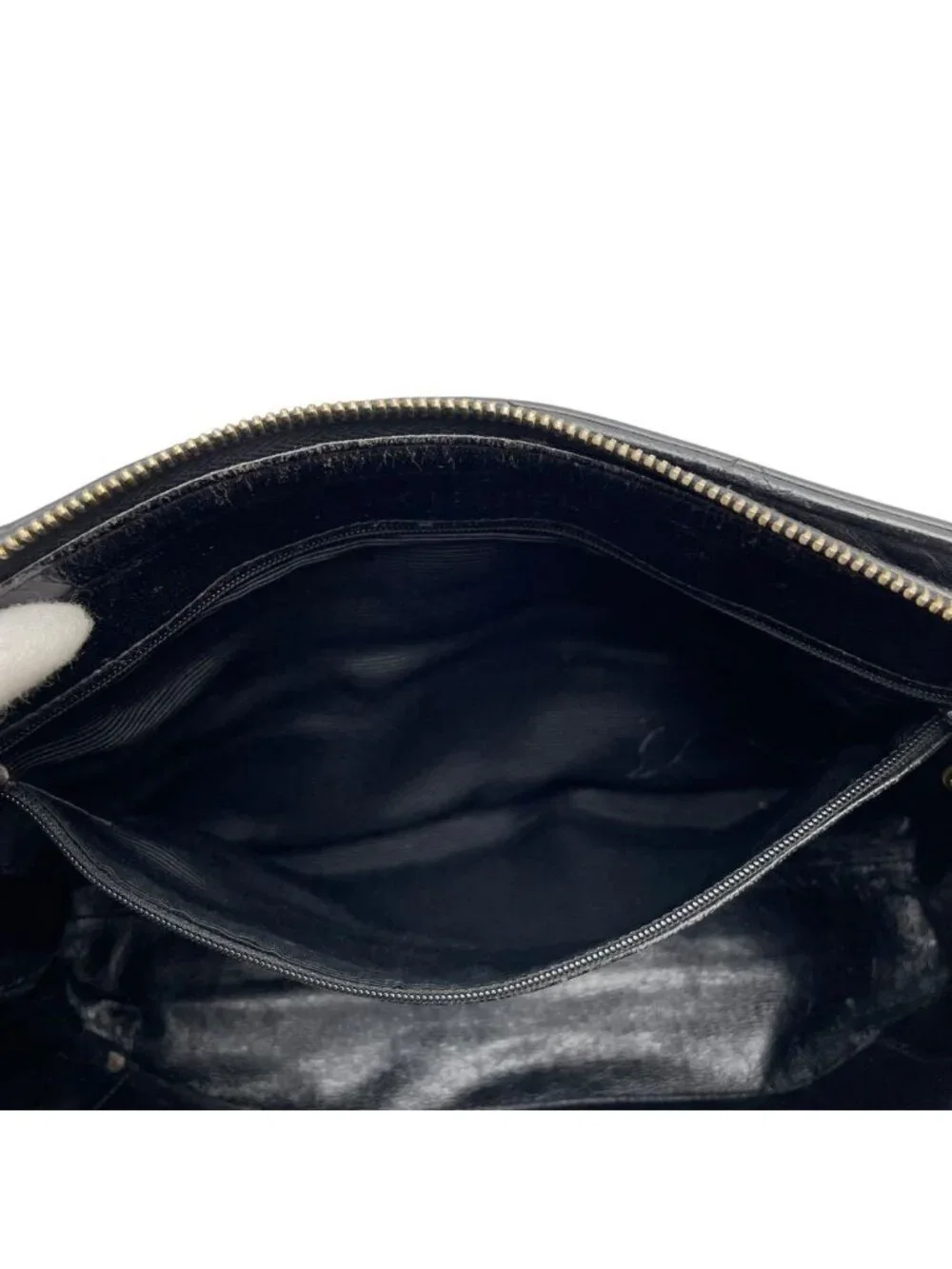 Chanel Lambskin Quilted Chain Shoulder Bag Black